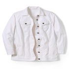Long Stretch Denim Jean Jacket image number null