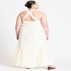 Floral Texture Maxi Dress image number null