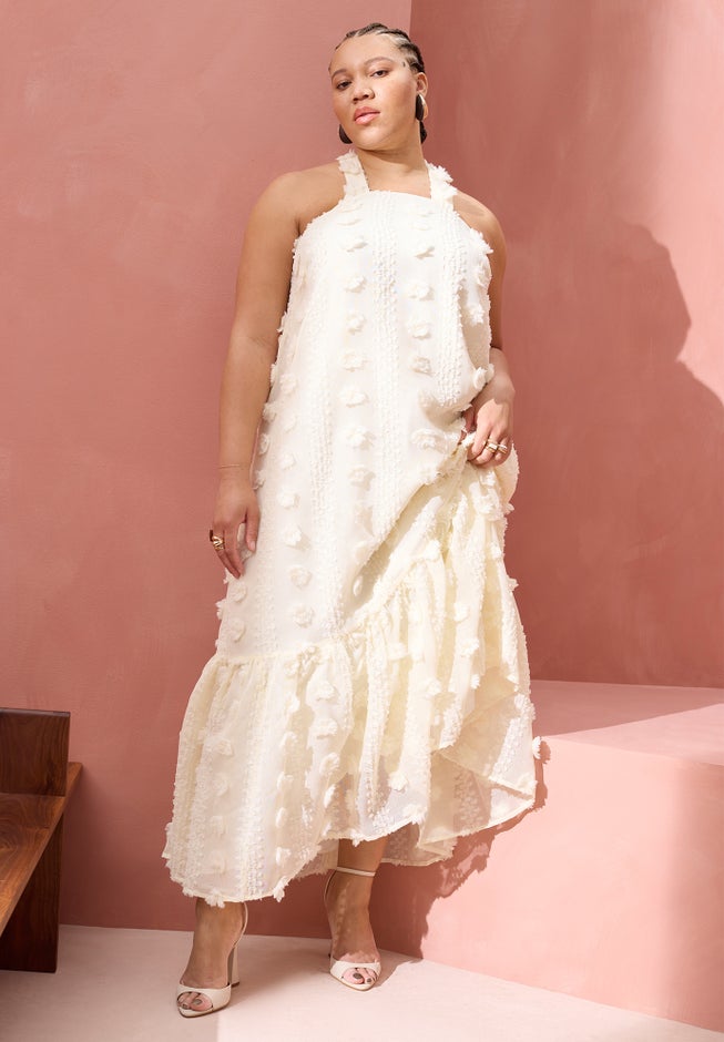 Floral Texture Maxi Dress image number 0