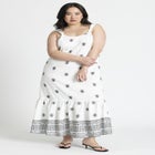 Embroidered Relaxed Maxi Dress image number null