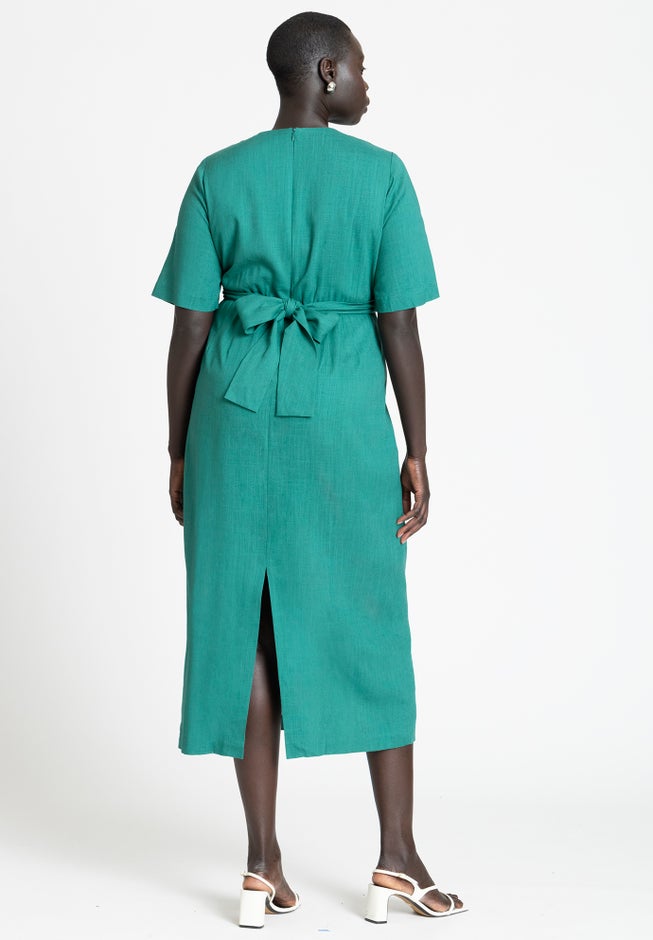 Tie Front Relaxed Maxi Dress image number 1