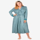 Marled Long Duster Robe  image number null