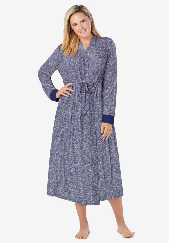 Marled Long Duster Robe  image number 0