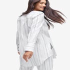 Striped Linen-Blend Tunic image number null