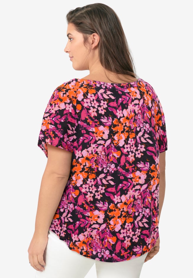 Keyhole Peasant Blouse image number 1