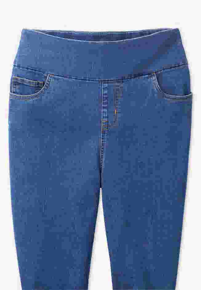 Flex-Fit Pull-On Denim Capri image number 2