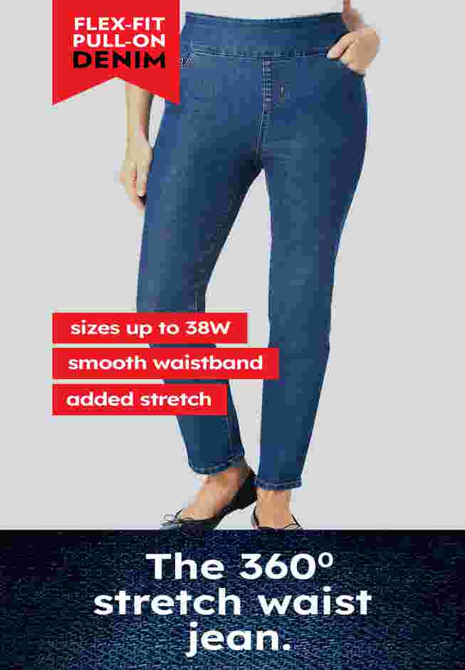 Flex-Fit Pull-On Denim Capri image number 3