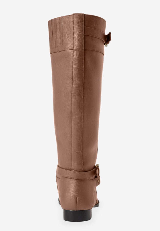 The Janis Tall Wide Calf Leather Boot By Comfortview image number 1
