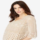 Fringed Crochet Sweater image number null