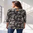 Plus Size Ultimate Three Quarter Sleeve Swing Tee image number 1