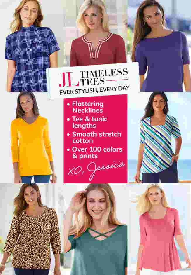 Stretch Cotton Square Neck Tee image number 5