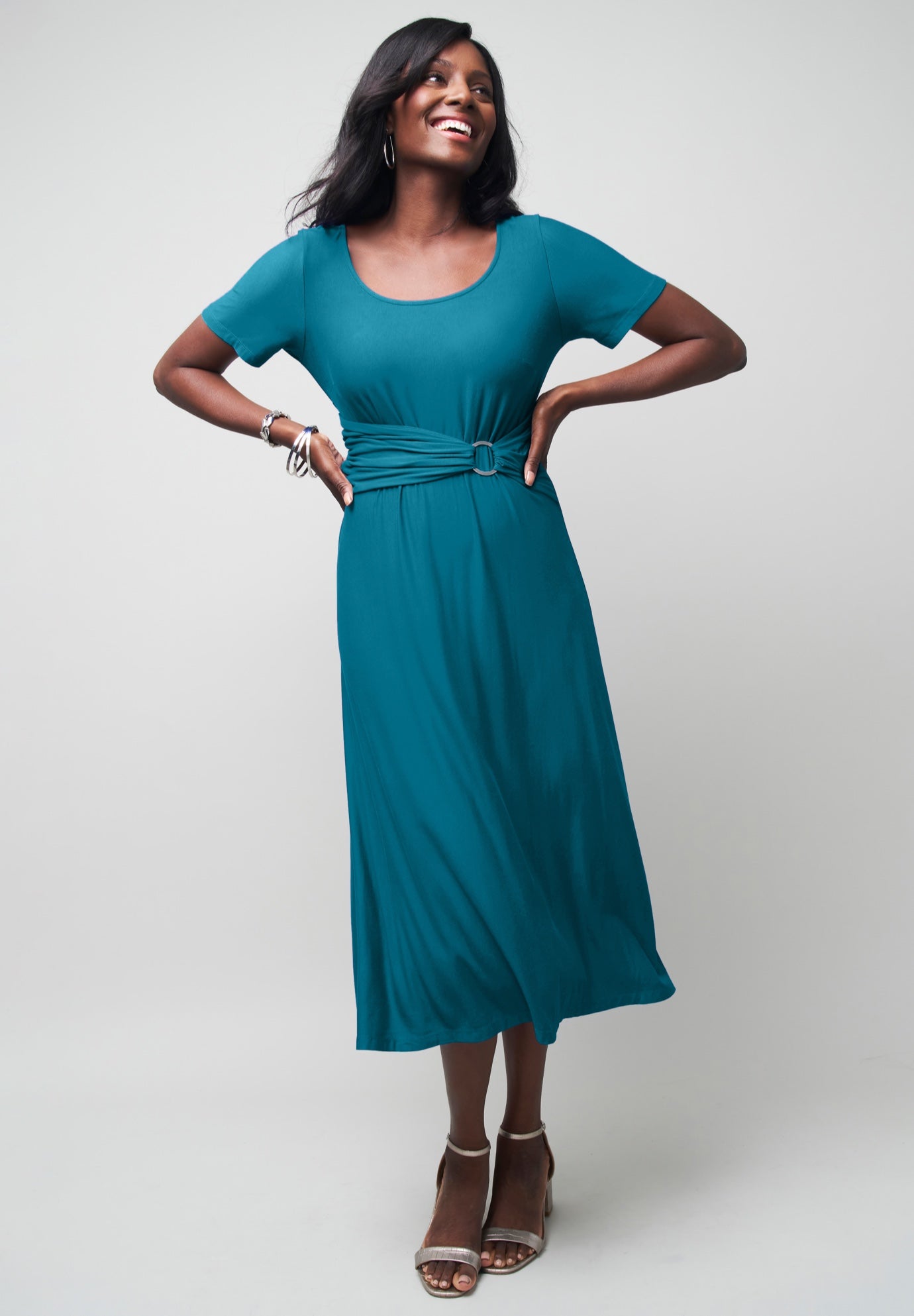Buckle Midi Dress image number 0