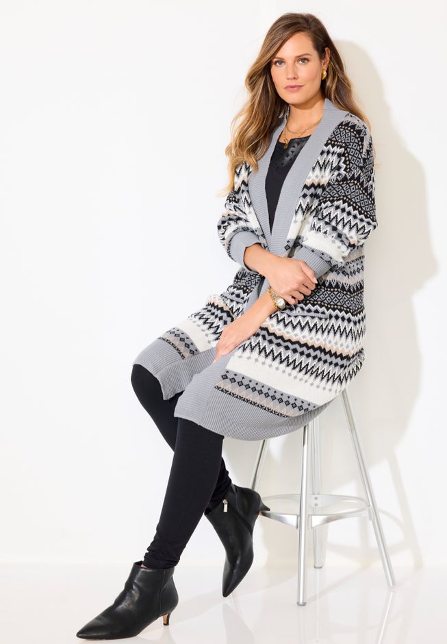 Classic Fair Isle Coatigan image number 2