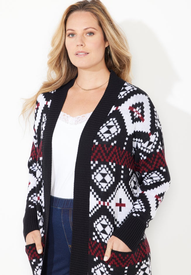 Classic Fair Isle Coatigan image number 1