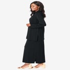 2-Piece Cowlneck Jacket Dress image number null