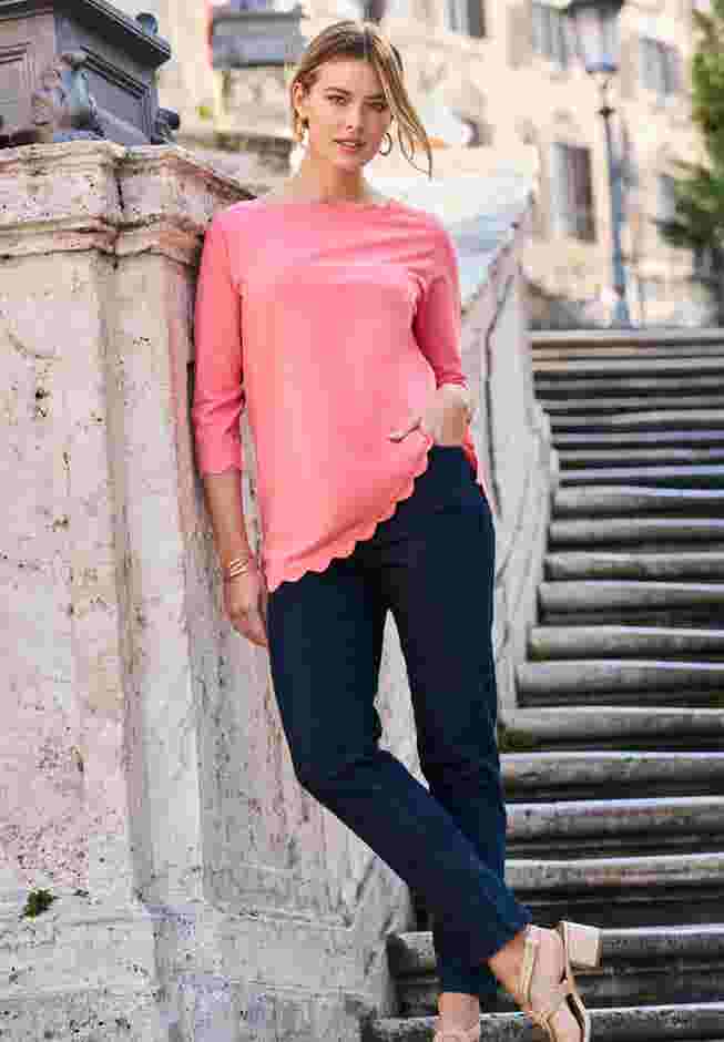 Scallop Boatneck Tunic image number 5