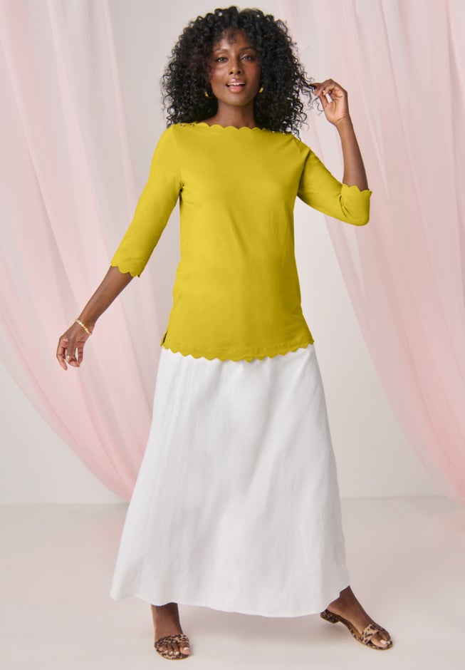 Scallop Boatneck Tunic image number 7