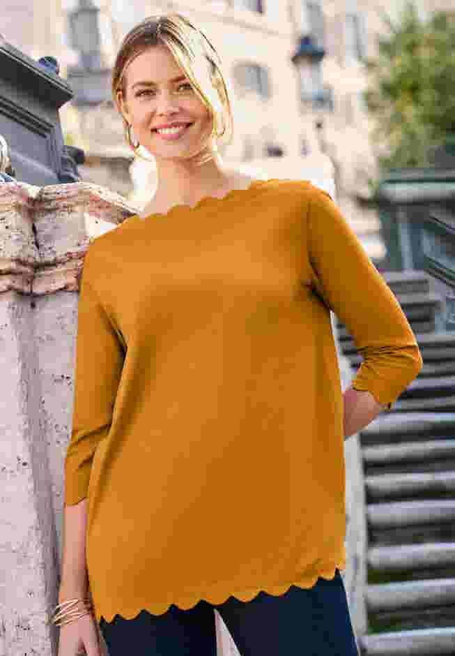 Scallop Boatneck Tunic image number 4