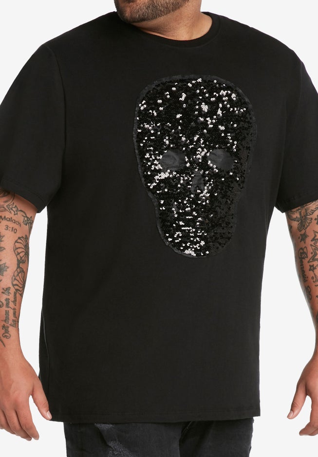 MVP Collections® Embellished Skull T-Shirt image number null