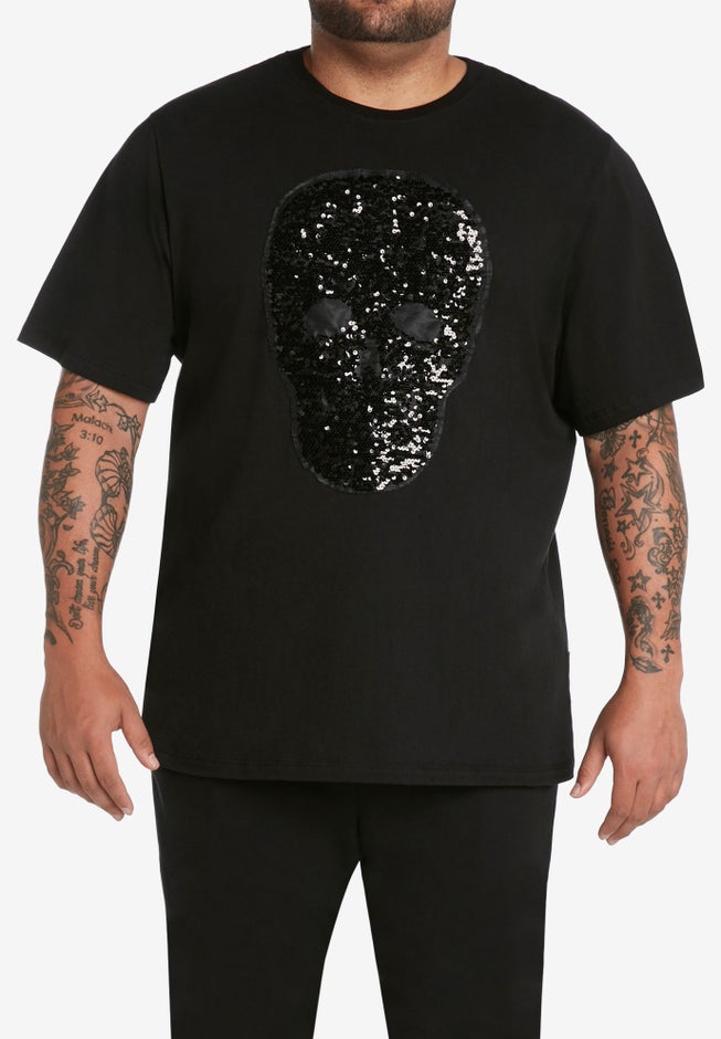 MVP Collections® Embellished Skull T-Shirt image number null