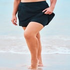 Zip-Pocket Swim Skort image number null