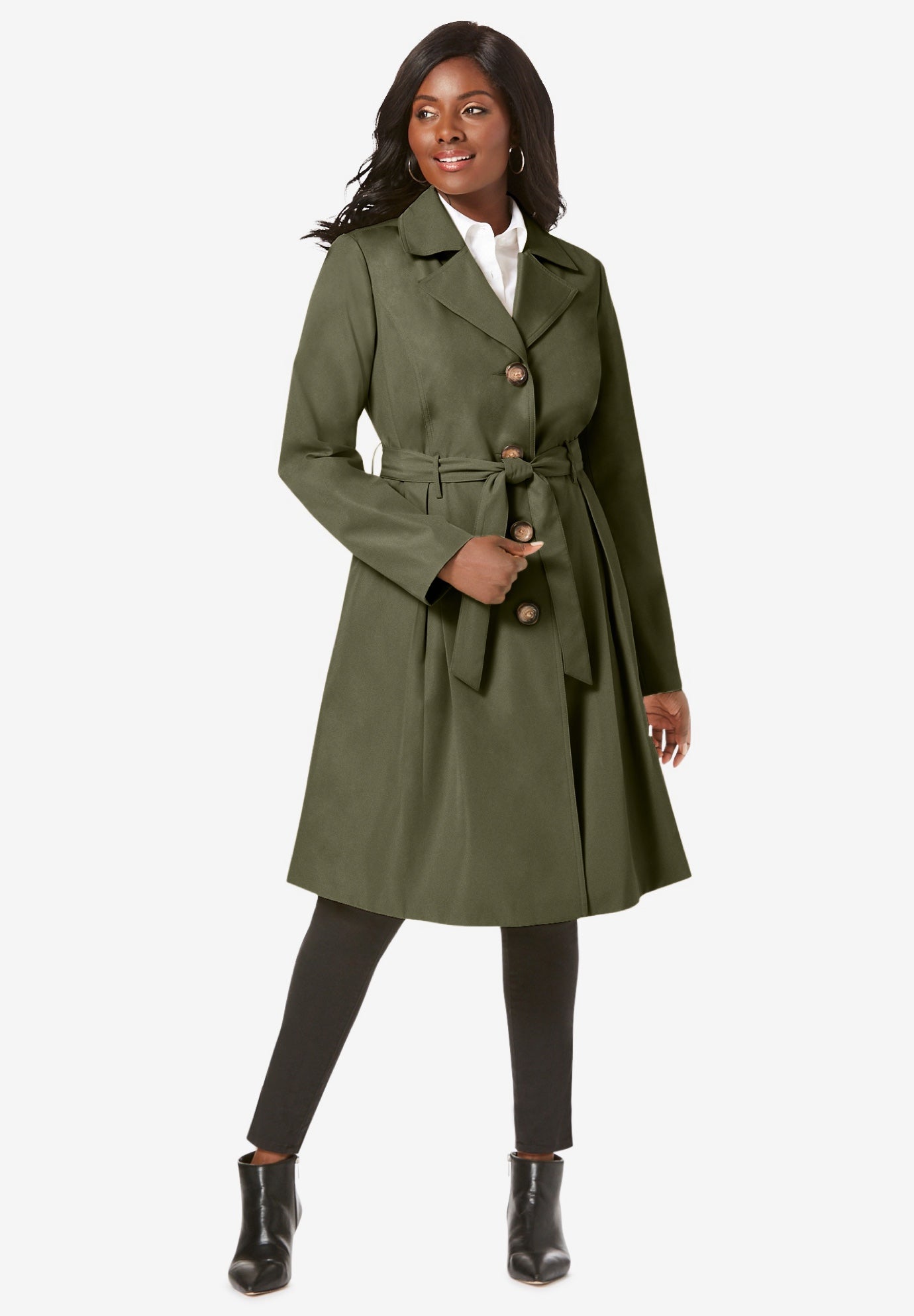 Pleated Trench Coat image number 0