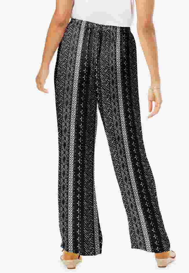 Pull-On Elastic Waist Soft Pants image number 1