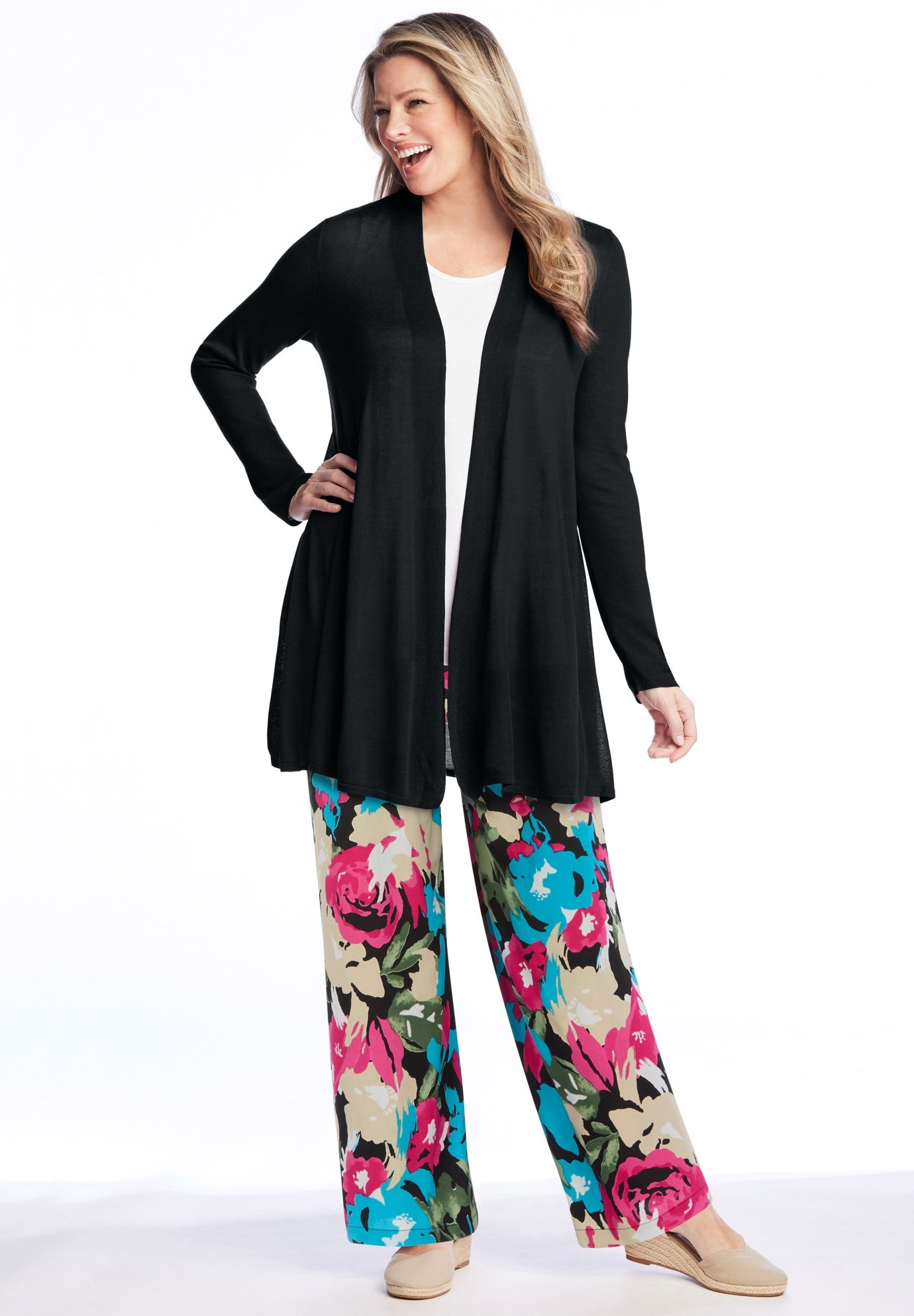 Pull-On Elastic Waist Soft Pants image number 0