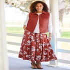 Pull-On Elastic Waist Soft Maxi Skirt image number null