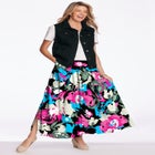 Pull-On Elastic Waist Soft Maxi Skirt image number null