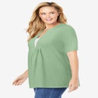 7-Day Layer-Look Elbow-Sleeve Tee image number 2