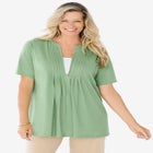 7-Day Layer-Look Elbow-Sleeve Tee image number 0