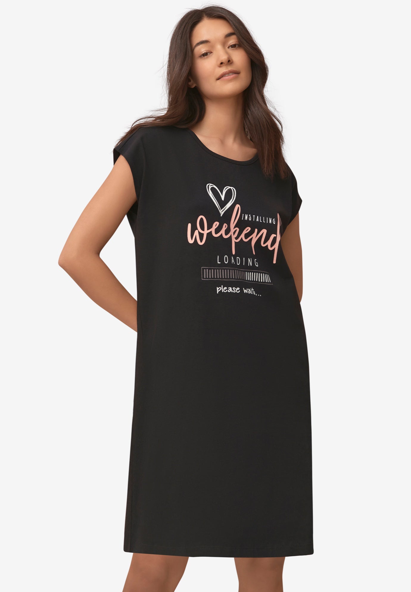 Cap Sleeve Sleep Shirt image number 0