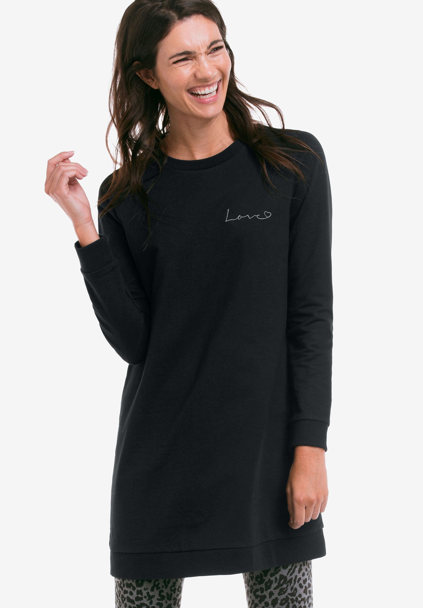 French Terry Love Tunic Sweatshirt image number 0