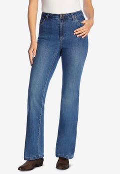 Bootcut Stretch Comfort Denim Five-Pocket Jeans