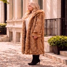 Plus Size Hooded Faux Fur Coat image number 3
