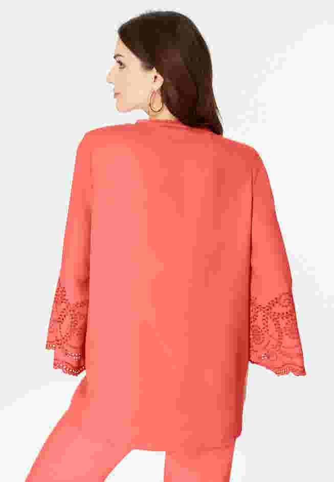 Eyelet Georgette Tunic image number 1
