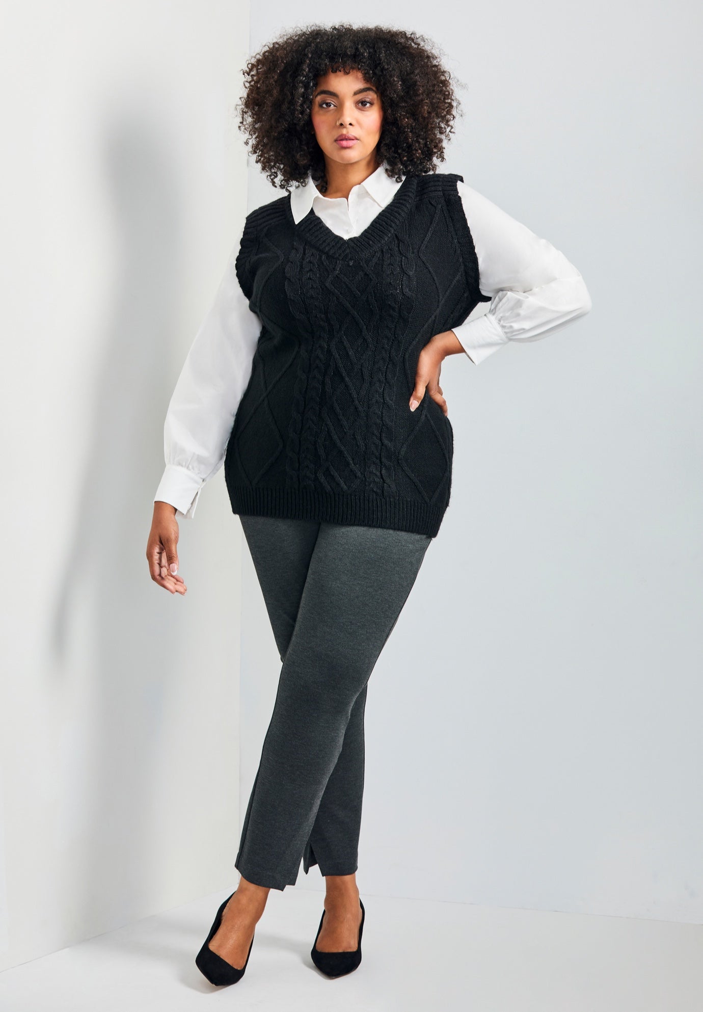 Eva Split Detail Ponte Pant image number 0