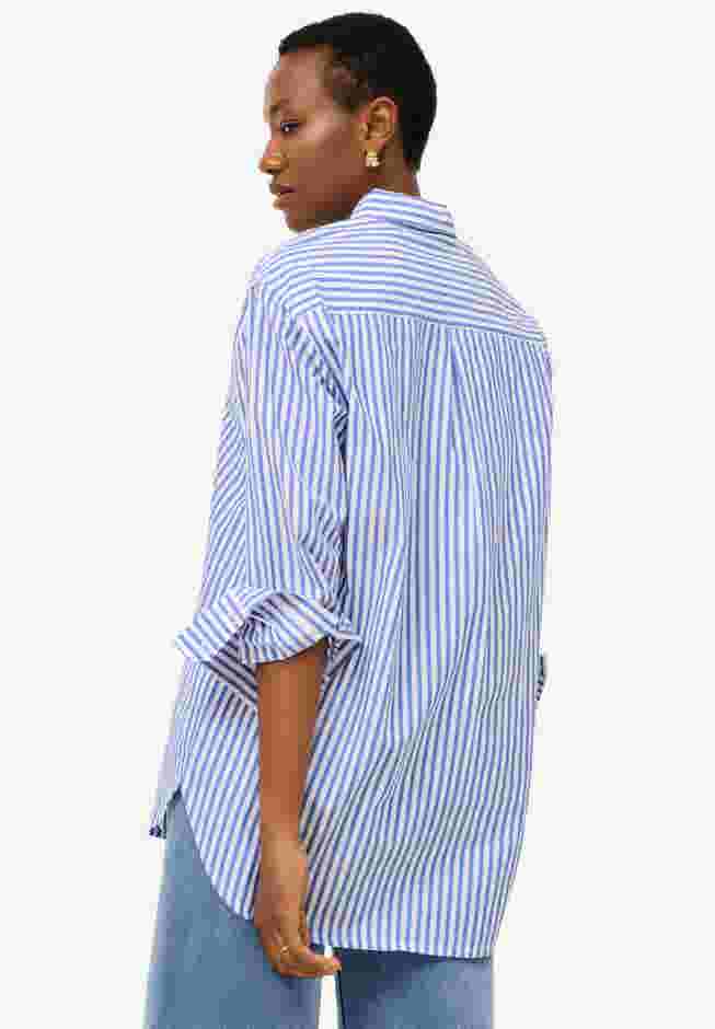 Button-Front Relaxed Cotton Shirt image number 1