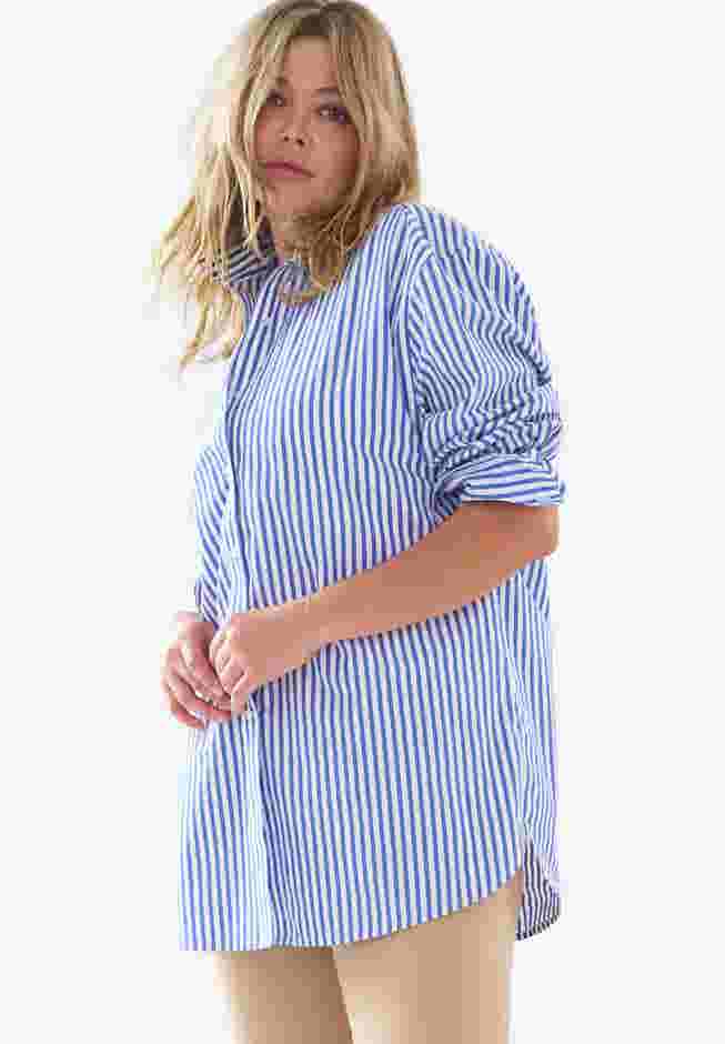 Button-Front Relaxed Cotton Shirt image number 0