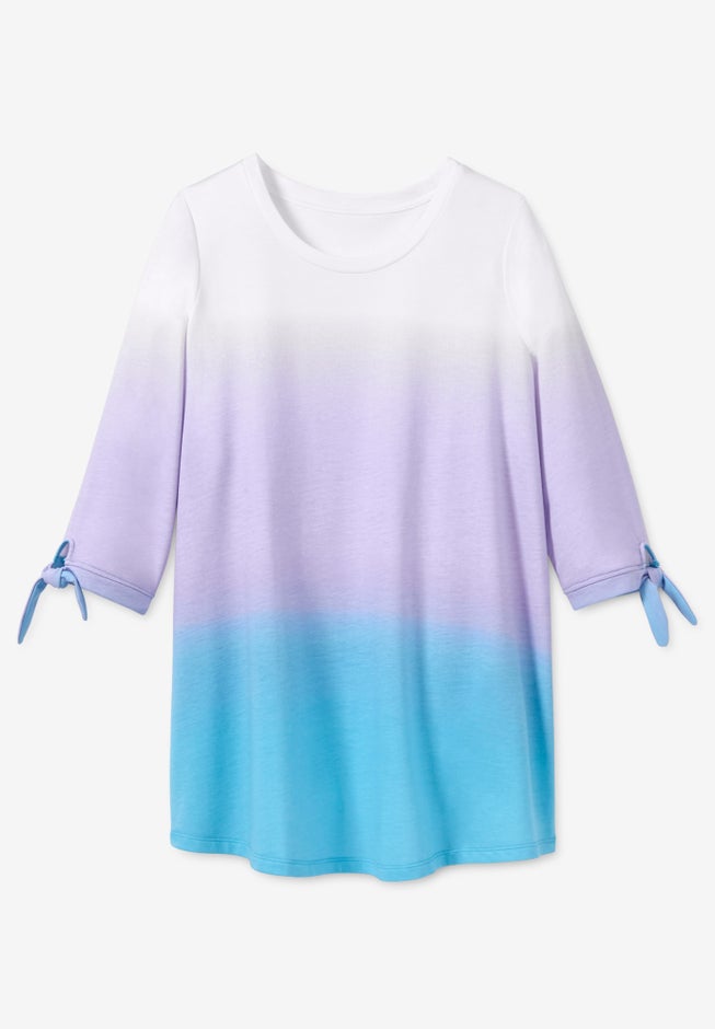 French Terry Tie-Sleeve Sweatshirt image number 3