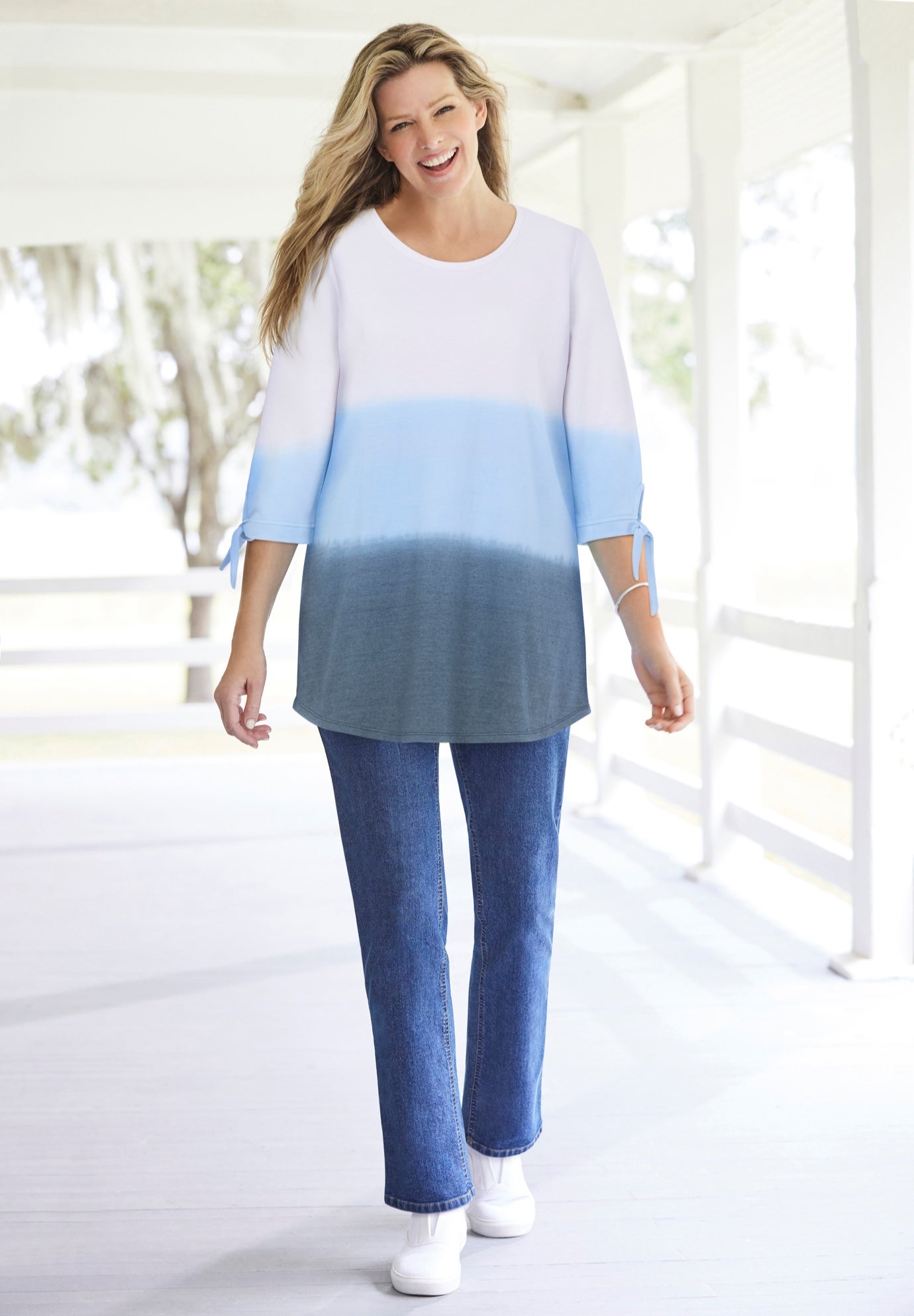 French Terry Tie-Sleeve Sweatshirt image number 0