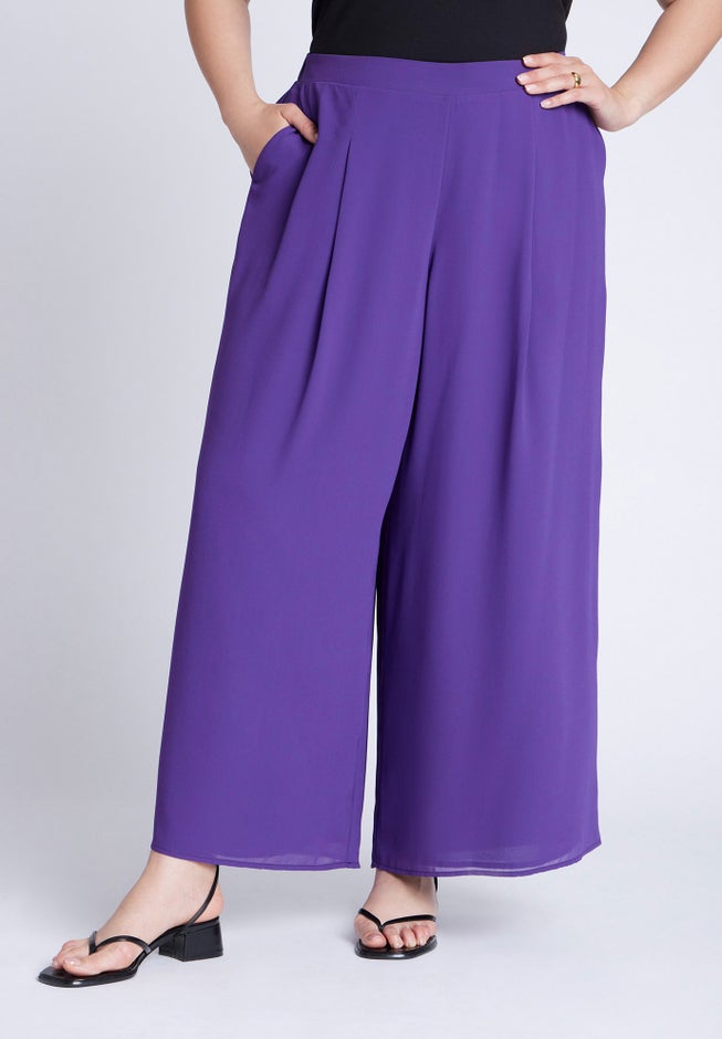 Wide Leg Chiffon Pant image number 0