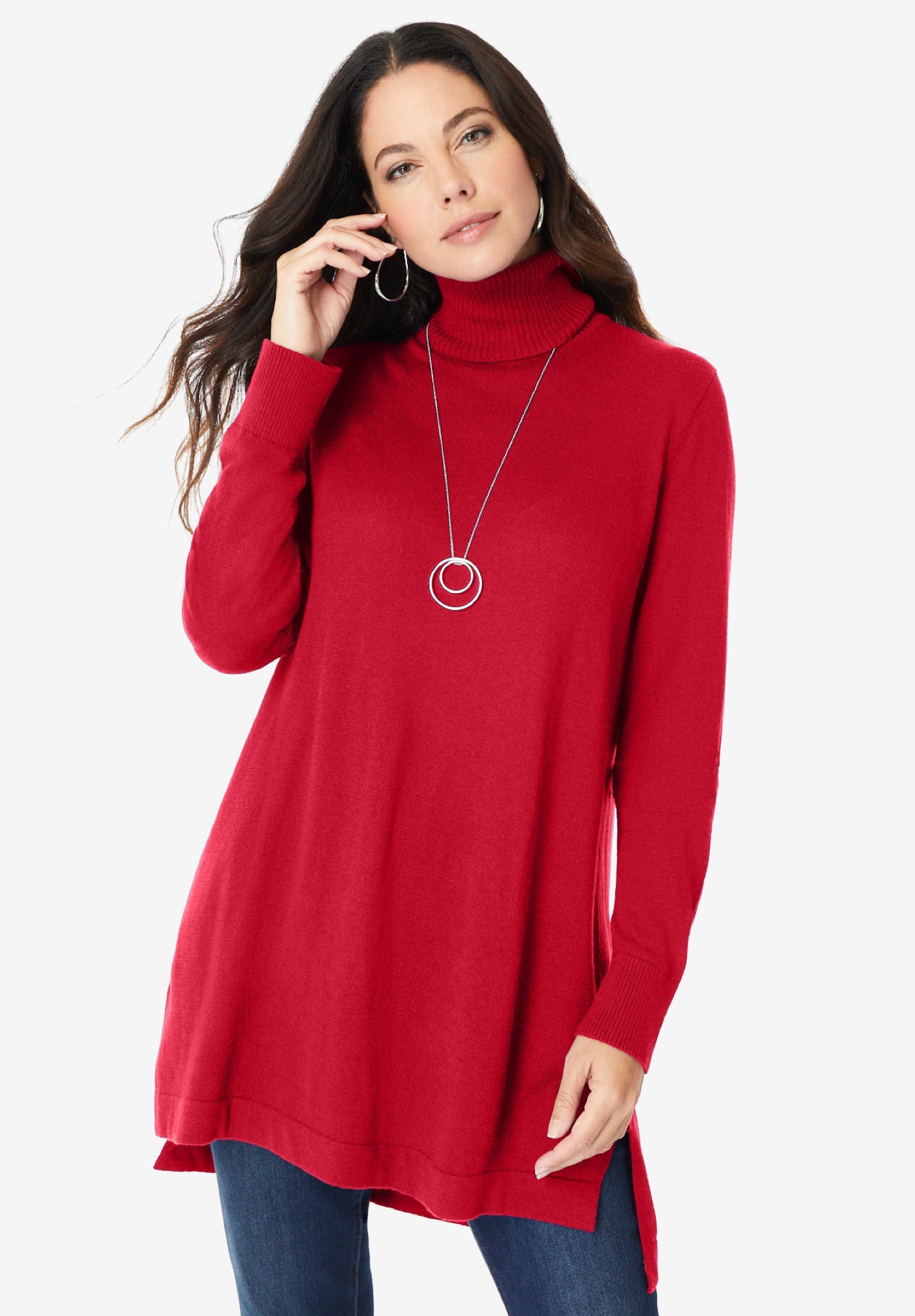 Plus Size CashMORE Turtleneck Sweater image number 1