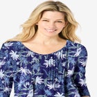 V-Neck Pintucked Tunic image number null