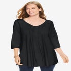V-Neck Pintucked Tunic image number null