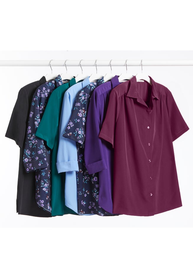 No Iron Three-Quarter Sleeve Peachskin Shirt image number 3