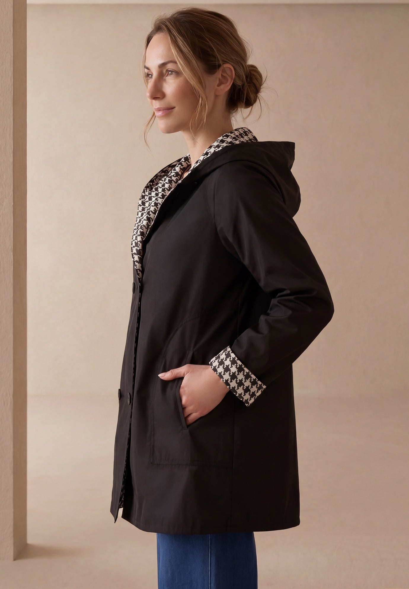 Reversible A-Line Raincoat image number 2