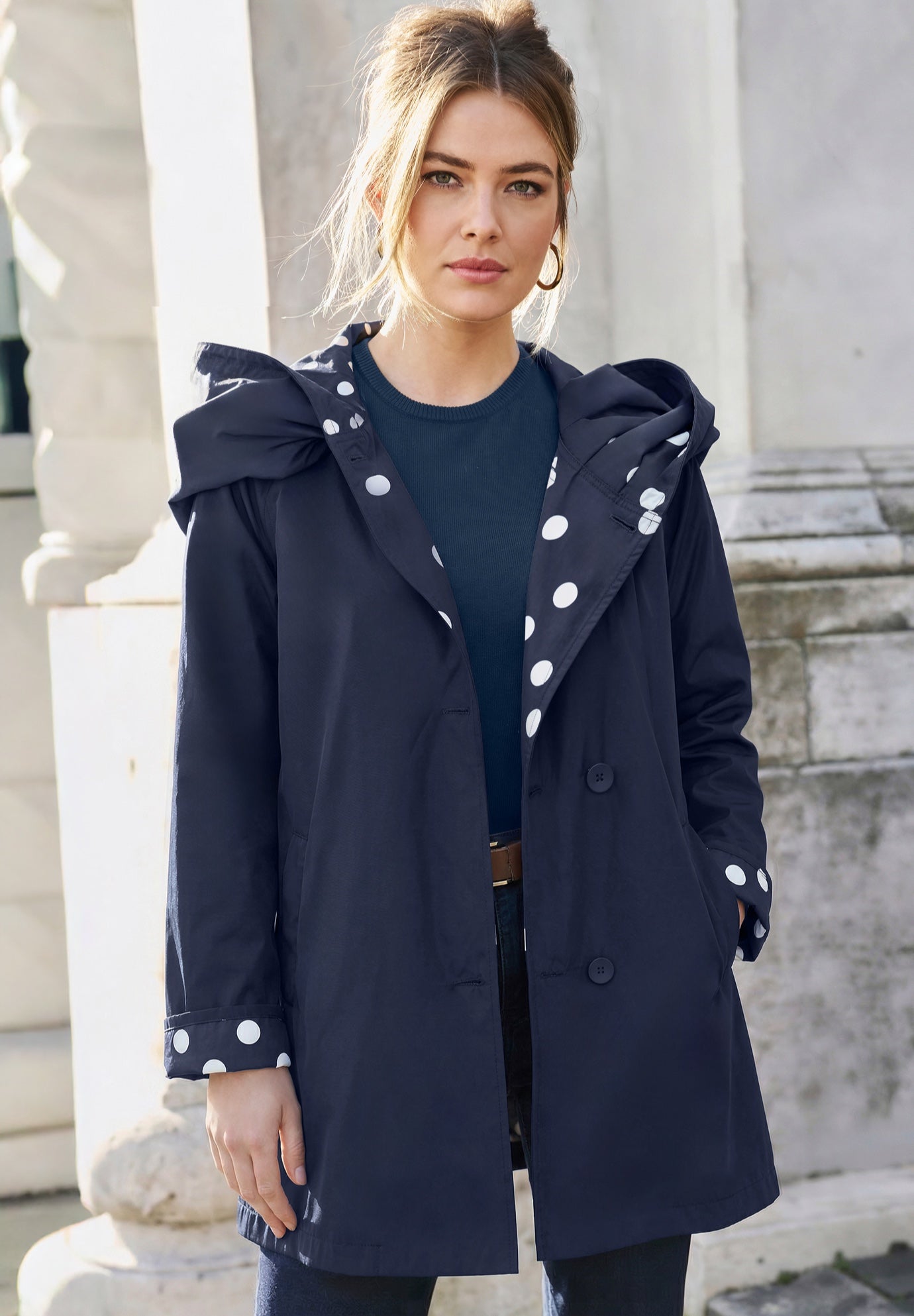 Reversible A-Line Raincoat image number 0