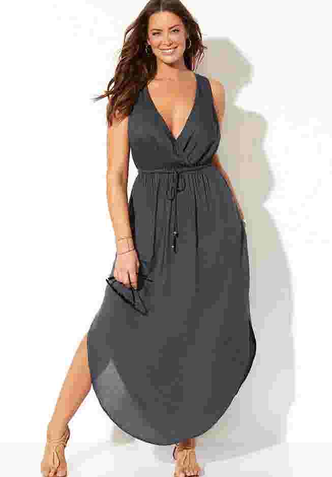Tenley Surplice Cover Up Maxi Dress image number 3